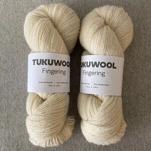 NWT Tukuwool Fingering Colour 01 Sake Lot of 2